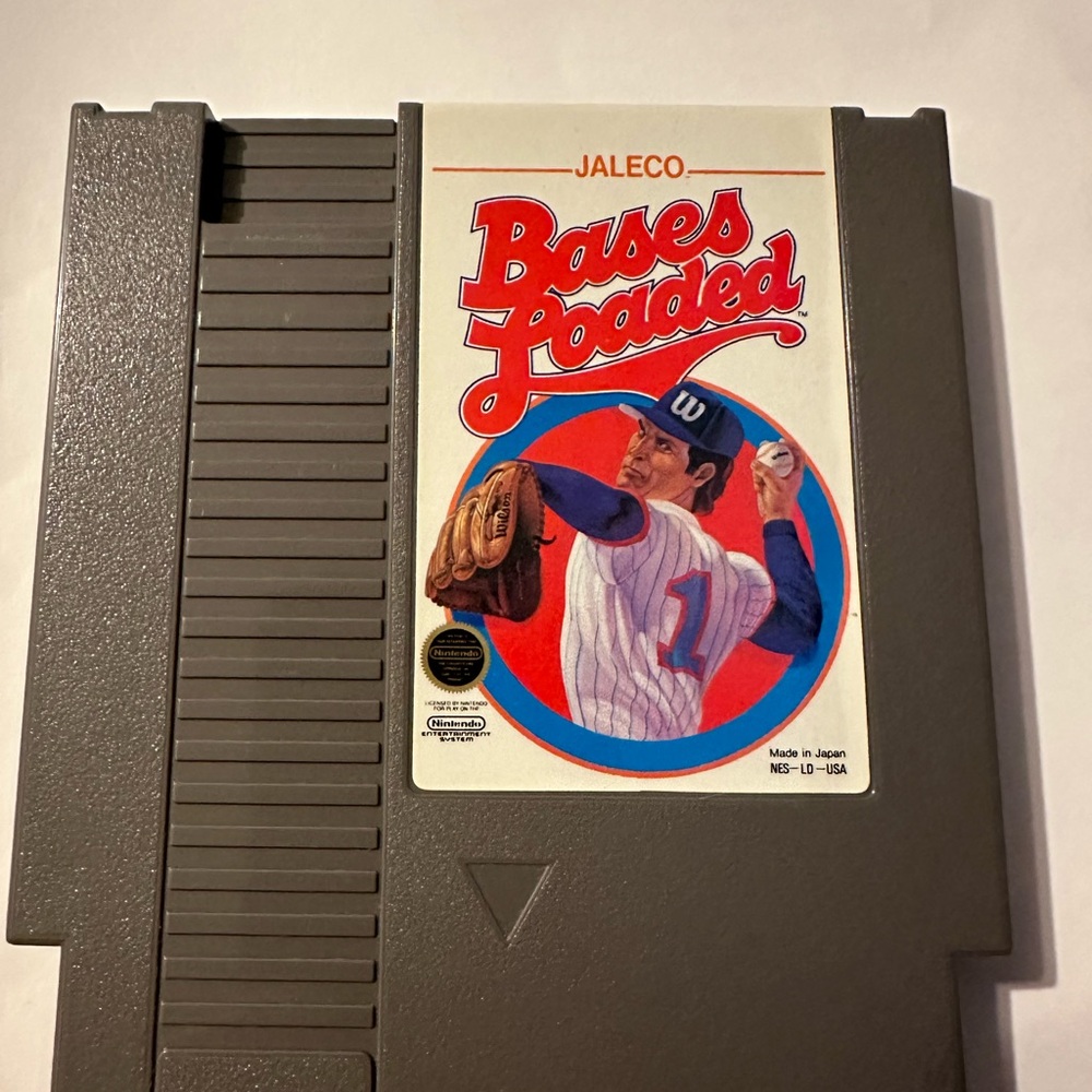 Nintendo Jaleco Bases Loaded Video Game Cartridge